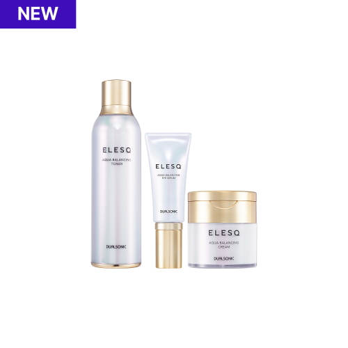 엘레스크 아쿠아 밸런싱 3종 세트 (토너+크림+아이세럼)