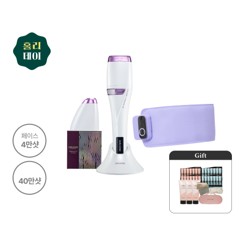 [홀리데이] 프로페셔널 알파 완벽 두배샷 + 핏업벨트 (1샷 26도트 / 페이스 4만샷 / 아이 40만샷 + 복부 관리)